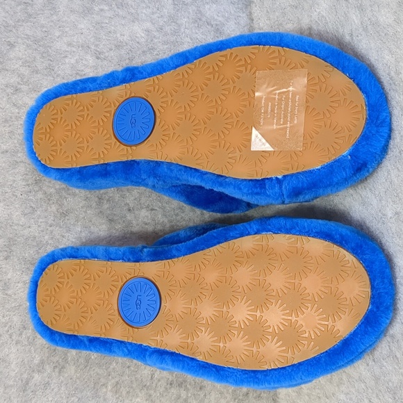 UGG Women's Oh Yeah Sheepskin Slippers in Dive Blue Sz 9 NWOT - Picture 10 of 11